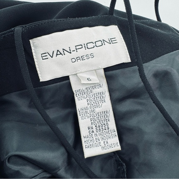 Y2K EVAN-PICONE Sleeveless Strappy Caged Back Mock-neck Cocktail Dress - Picture 7 of 8